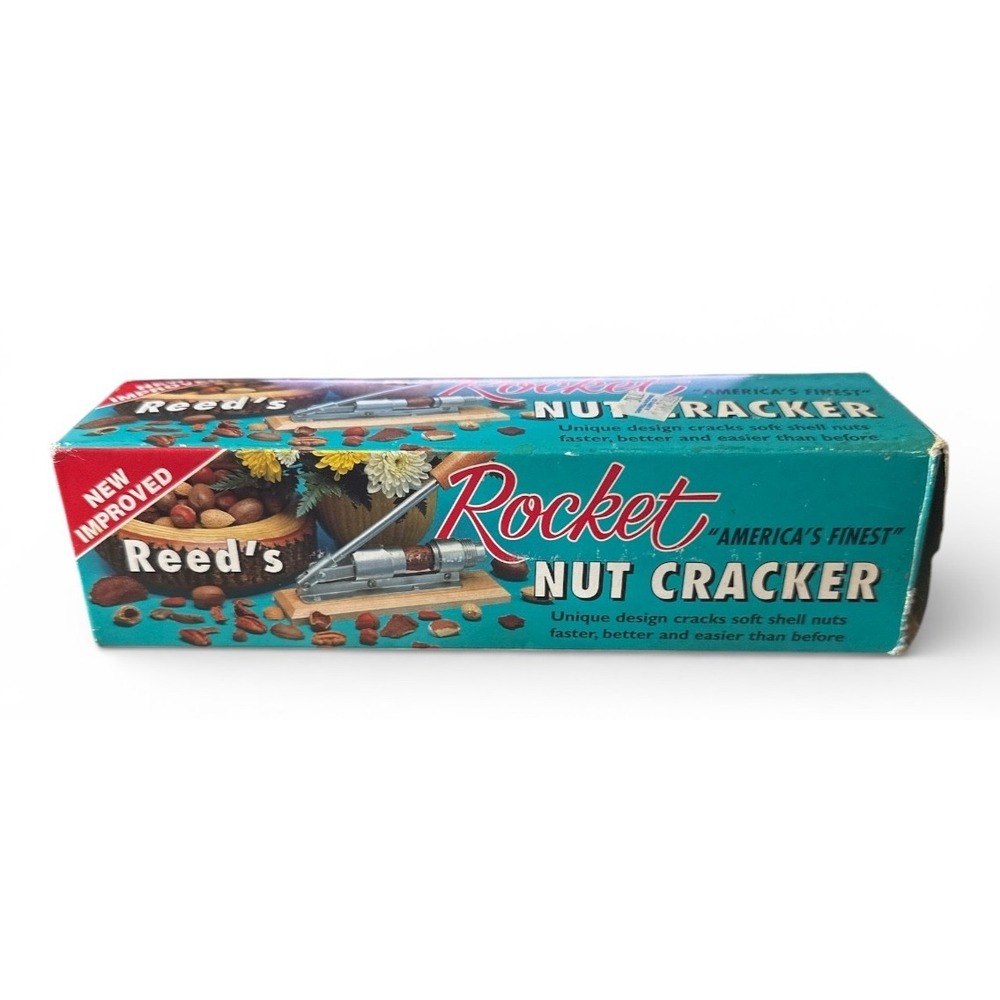 Vintage‎ Reed's Rocket Nut Cracker Model 816 Made In The USA with Original Box